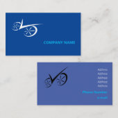 賢い黒の定義されたサイクリングテンプレート 名刺 (正面/裏面)