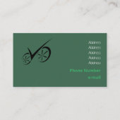 賢い黒の定義されたサイクリングテンプレート 名刺 (裏面)