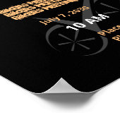 賢い黒の定義サイクリング ポスター (角)