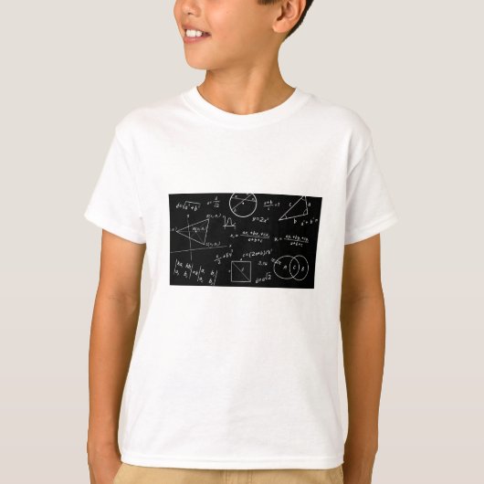 賢い黒板の少年 Tシャツ (正面)