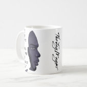 「賢い」 コーヒーマグカップ (正面左)