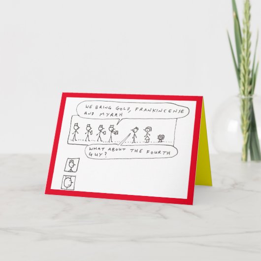 賢おもしろい者三人の贈り物の冗談 シーズンカード (正面)