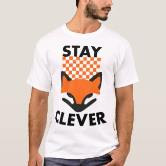 賢くあれ キツネ Tシャツ