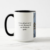 賢く古いフクロウのコップ-より少なく彼はコップを話しました マグカップ (左)