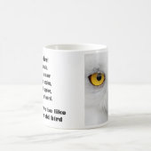 賢く古いフクロウのマグ コーヒーマグカップ (中央)