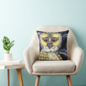 賢く古いフクロウの枕 クッション (椅子)