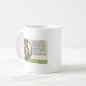 賢く古いフクロウ コーヒーマグカップ (正面左)