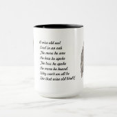 賢く古いフクロウ マグカップ (中央)