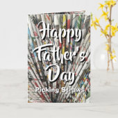 賢く選ぶストローを選ぶ！父の日 カード (黄色い花)