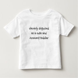 賢く隠された幼児のTシャツ トドラーTシャツ