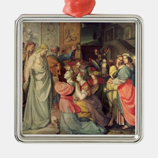 賢く、愚かなヴァージン メタルオーナメント (正面)