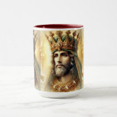 賢エレガント王の水色 マグカップ (中央)