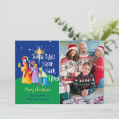 賢パーソナライズされた者は今でも彼にクリスマスを求める シーズンカード (スタンド正面)