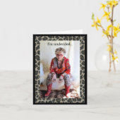 賢ファンシーいおもしろい カード (黄色い花)