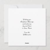 賢人がキリスト教のクリスマスを持って来る シーズンカード (裏面)