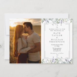 賢人と薄紫フローラ写真すべて結婚の 招待状