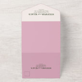 賢人と赤面ミニマモダンリスト オールインワン招待状 (外側)