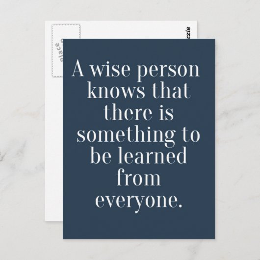 賢人の名言 ポストカード (正面/裏面)