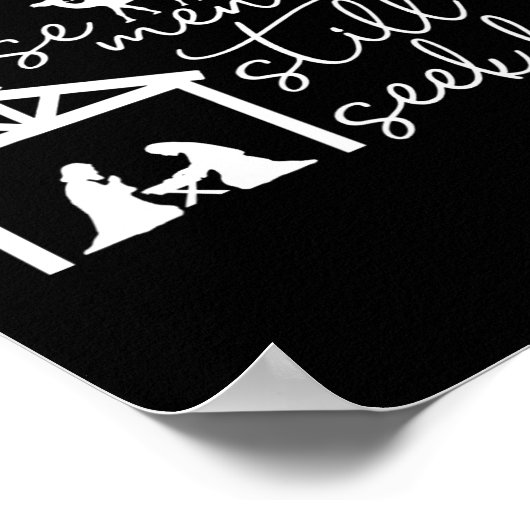 賢人はまだキリスト教の聖降誕祭イエスを求めている ポスター (角)