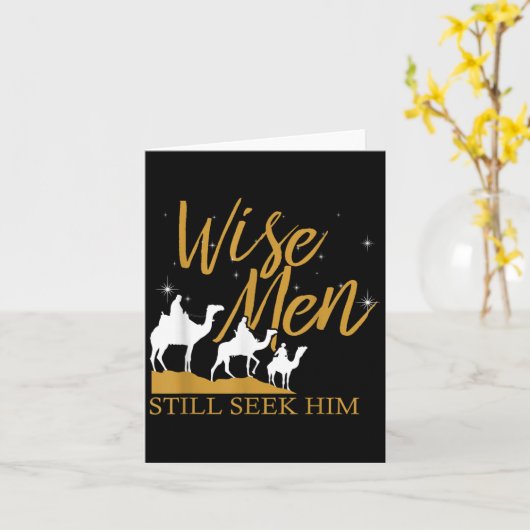 賢人はまだ彼に聖なる聖書の祈りの言葉Tシャツを求めている。 カード (黄色い花)