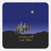 賢人はまだ彼のステッカーを探す スクエアシール (正面)