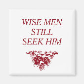 賢人はまだ彼をキリスト教に求め感動的る マグネット (正面)