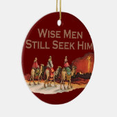 賢人はまだ聖降誕祭の飾りを求めている セラミックオーナメント (右)