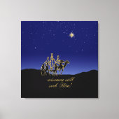 賢人はまだ聖降誕祭を求めている キャンバスプリント (正面)