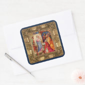 賢人ステッカーの訪問 スクエアシール (封筒)