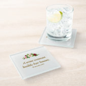 「賢女が家を建てる」 ガラスコースター (アングル)