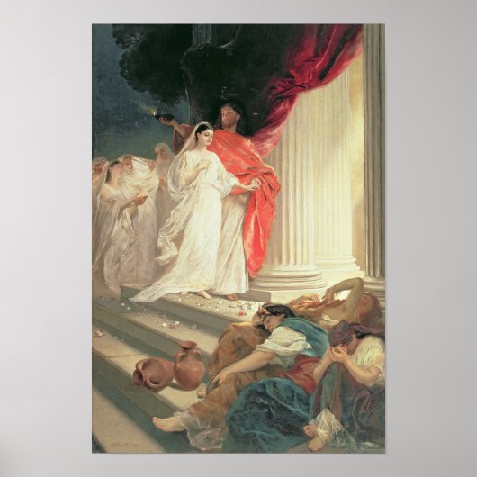 賢愚のヴァージンの寓話， 1886 ポスター (正面)