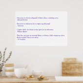 賢明なことわざ ポスター (キッチン)