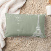 賢明なエッフェル塔のカスタムな綿の枕 ランバークッション (ブランケット)