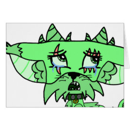 賢明なキャラクターのメッセージカード-ブランク