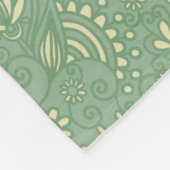 賢明なペイズリー フリースブランケット (角)