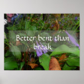 賢明なポスターを壊すよりも曲がることわざ ポスター (正面)