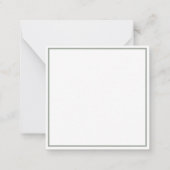 賢明なマグノリアのパーソナライズなメッセージカード ノートカード (裏面)