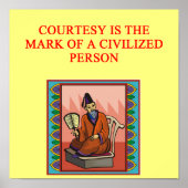 賢明な中国の諺 ポスター (正面)