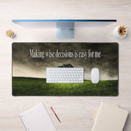 「賢明な決断」モチベーション肯定 デスクマット