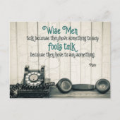 賢明な話 ポストカード (正面)