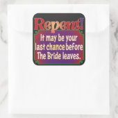 賢明なCOVID-19応答 スクエアシール (バッグ)