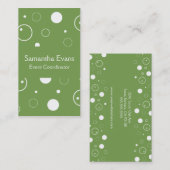 賢明、白名刺は泡立ちます 名刺 (正面/裏面)