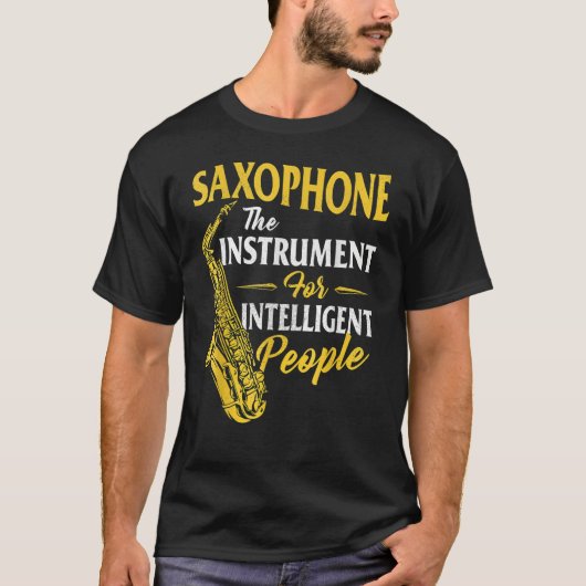 賢者のための楽器 サックス Tシャツ (正面)