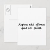 賢者の州は真実ではない…... ポストカード (正面/裏面)