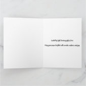 賢者の抽象的なクリスマスアート カード (内部)