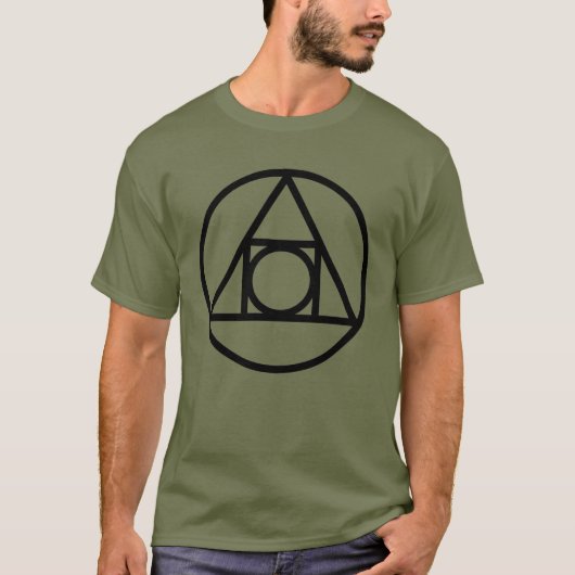 賢者の石 - 古代の真実の象徴 Tシャツ (正面)