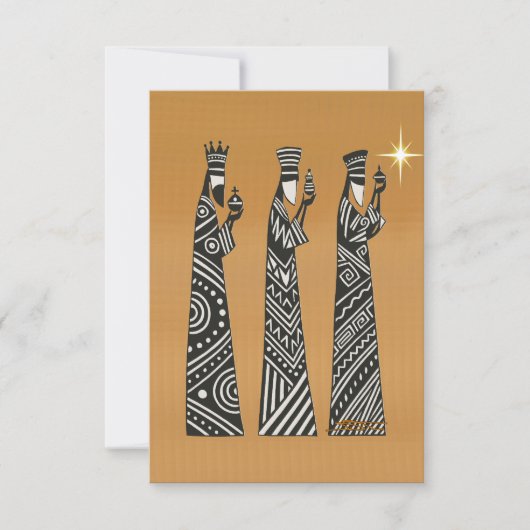 賢者の黒と白のクリスマス　降臨祭 招待状 (正面)