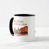 賢者はまだ彼をのクリスマス追求します マグカップ (正面左)