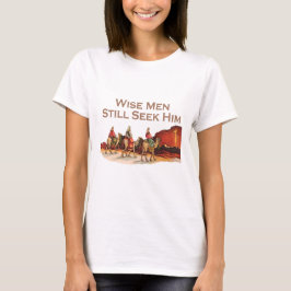 賢者はまだ彼をのクリスマス追求します Tシャツ