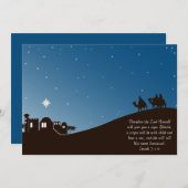 賢者は彼に平らなクリスマスカードを求める シーズンカード (正面/裏面)